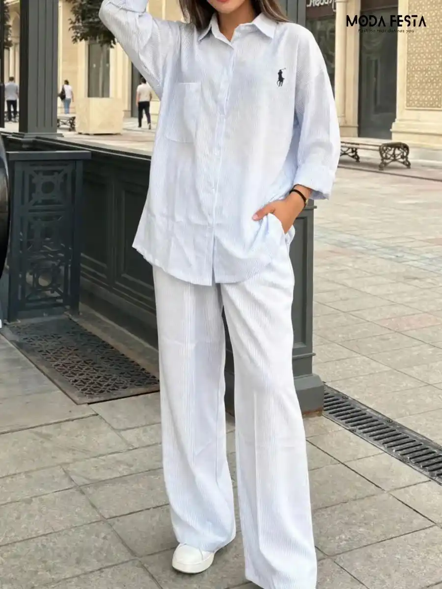 ModaFesta -solid-plain-linen-co-ord-set-white