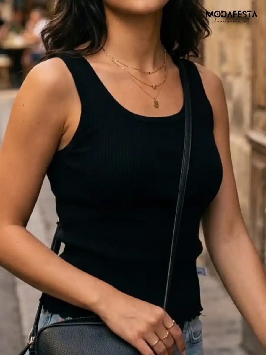 ModaFesta -classy-inner-top-black