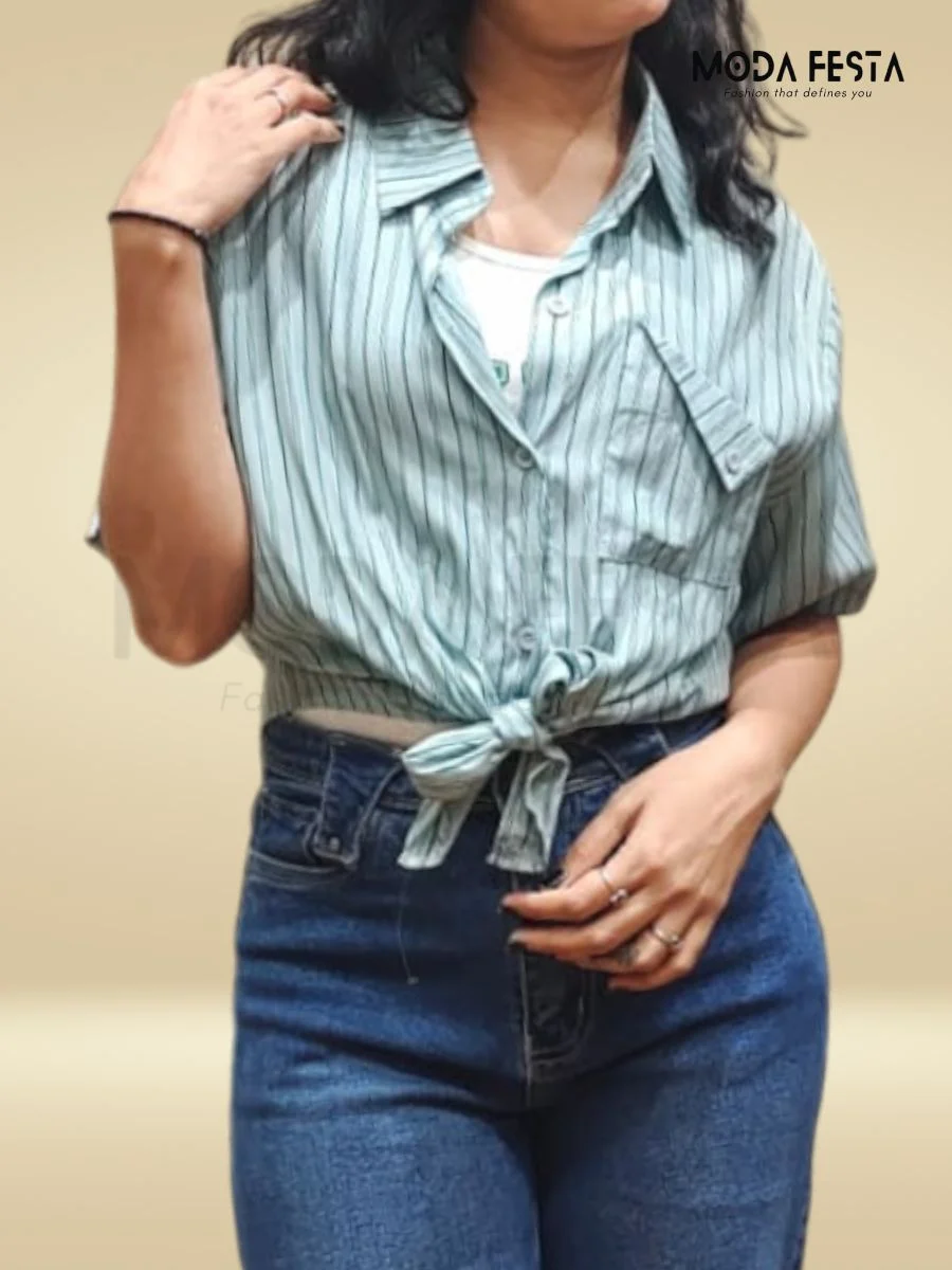 Striped Shirt with Inner