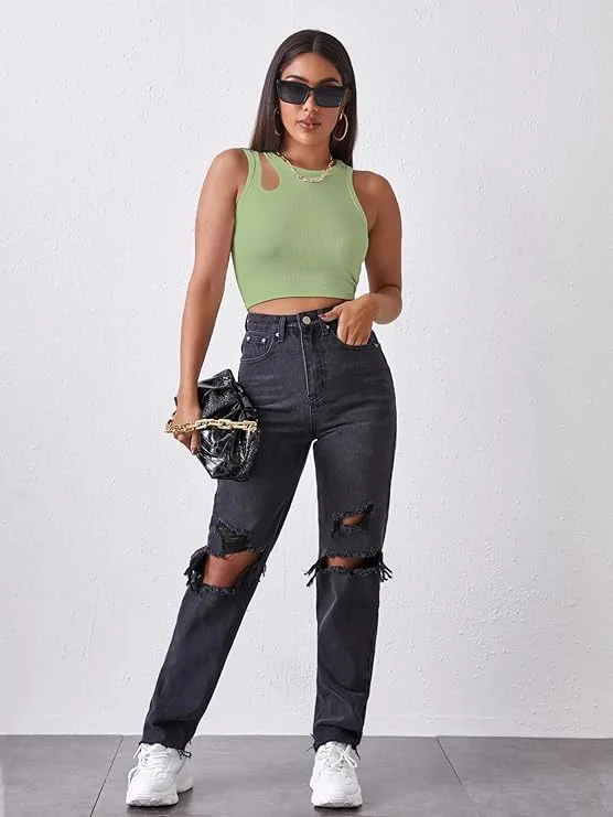 ModaFesta -coral-crp-tank-top-kiwi-green