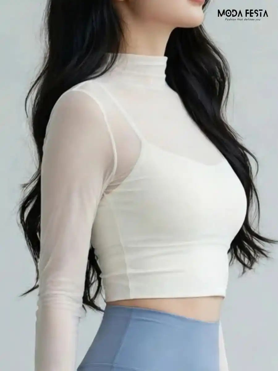 ModaFesta -padded-mesh-top-white-color