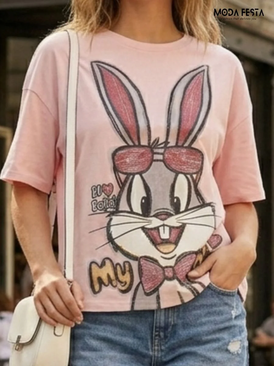 Pink Bugs Bunny Tee