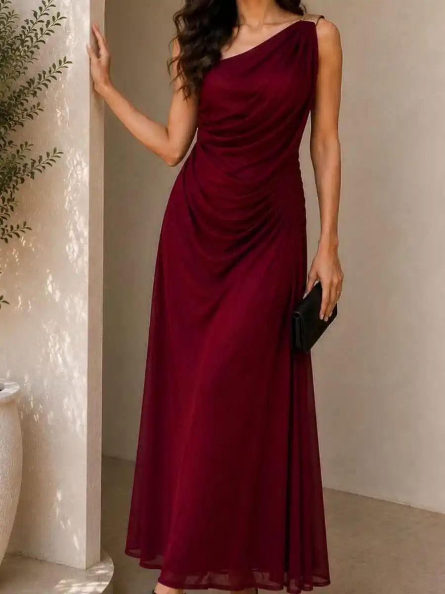 ModaFesta -aurelia-one-shoulder-draped-maxi-dress-maroon