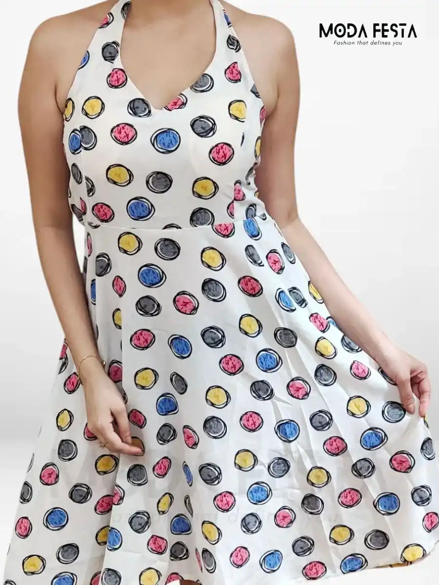 ModaFesta - confetti-polka-dot-midi-dress