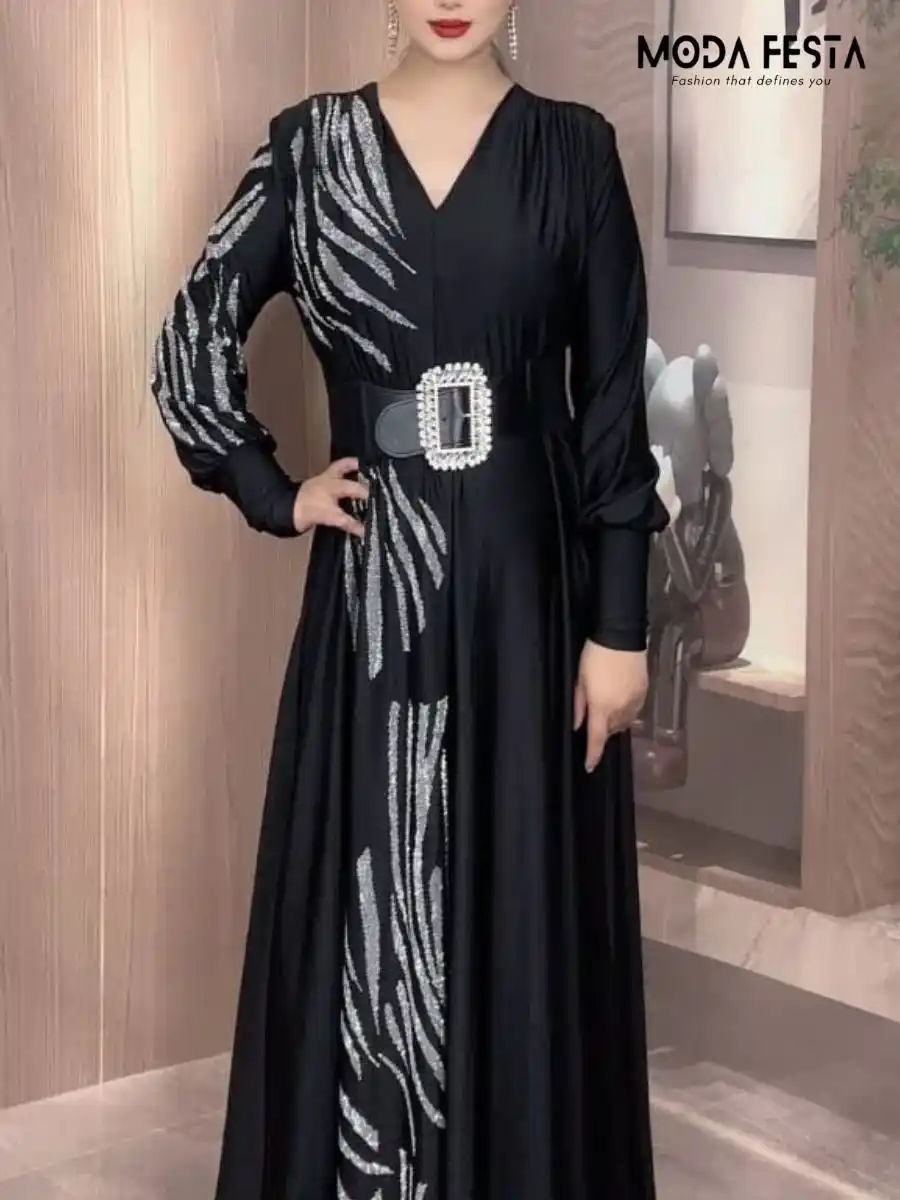 ModaFesta -beautiful-party-wear-gown-dress-black