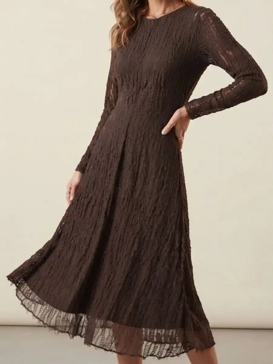 ModaFesta -full-sleeve-a-line-midi-dress