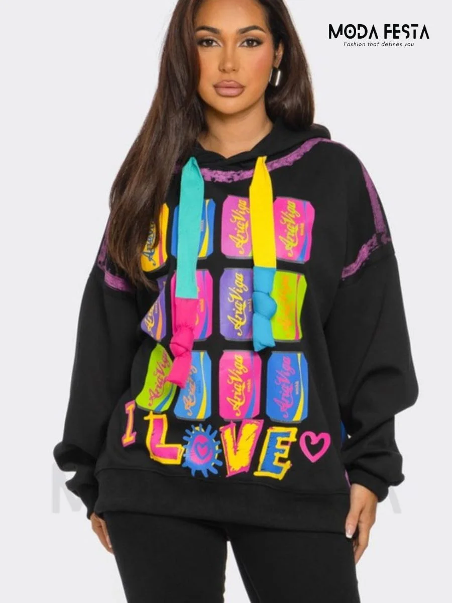 Trendy Graffiti Hoodies