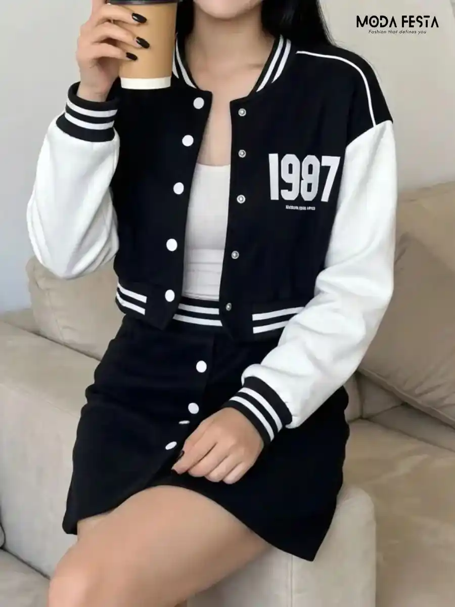 ModaFesta -skirt-jacket-set-1987-black
