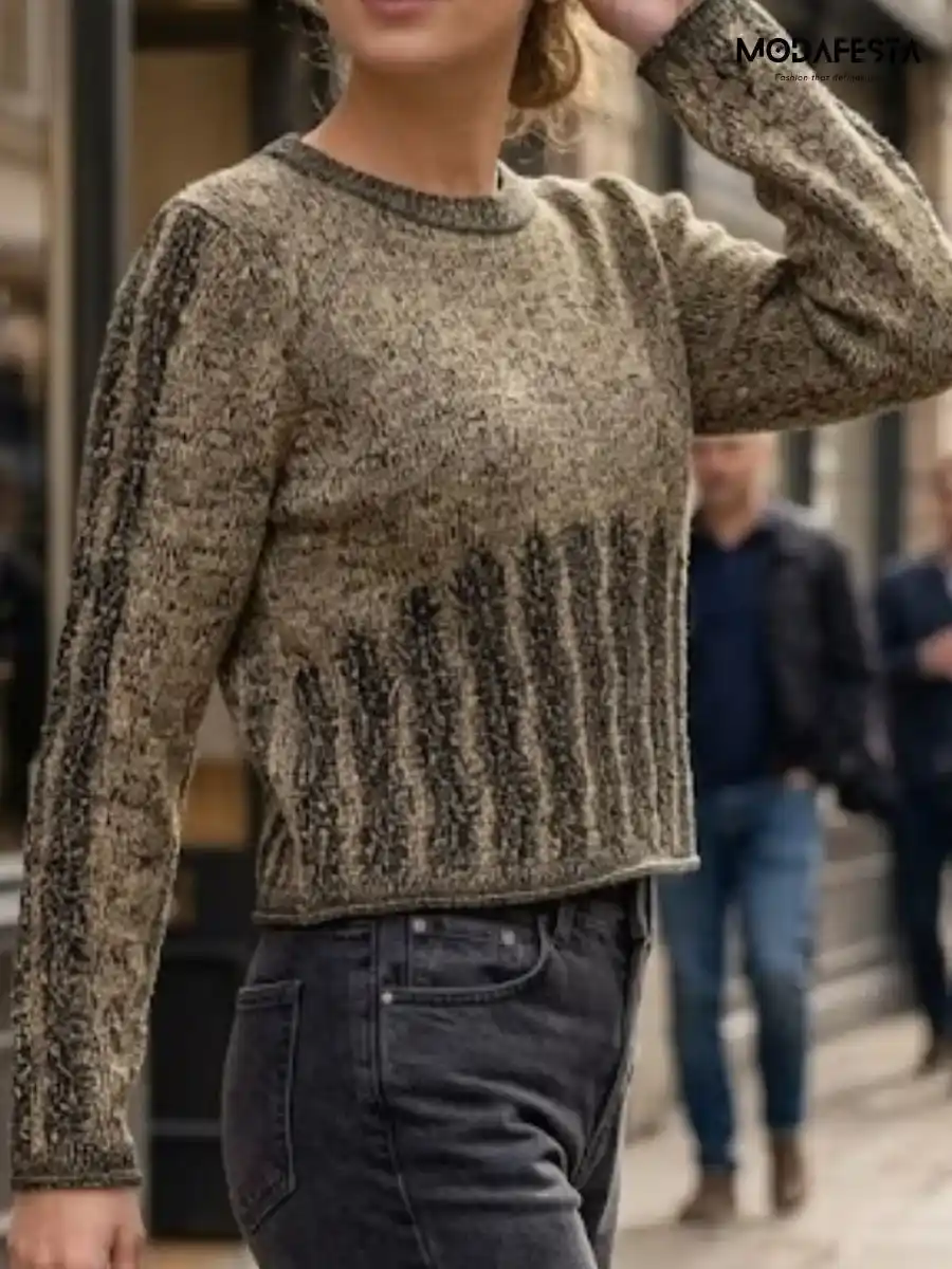 ModaFesta -elegant-metallick-knit-top-gold