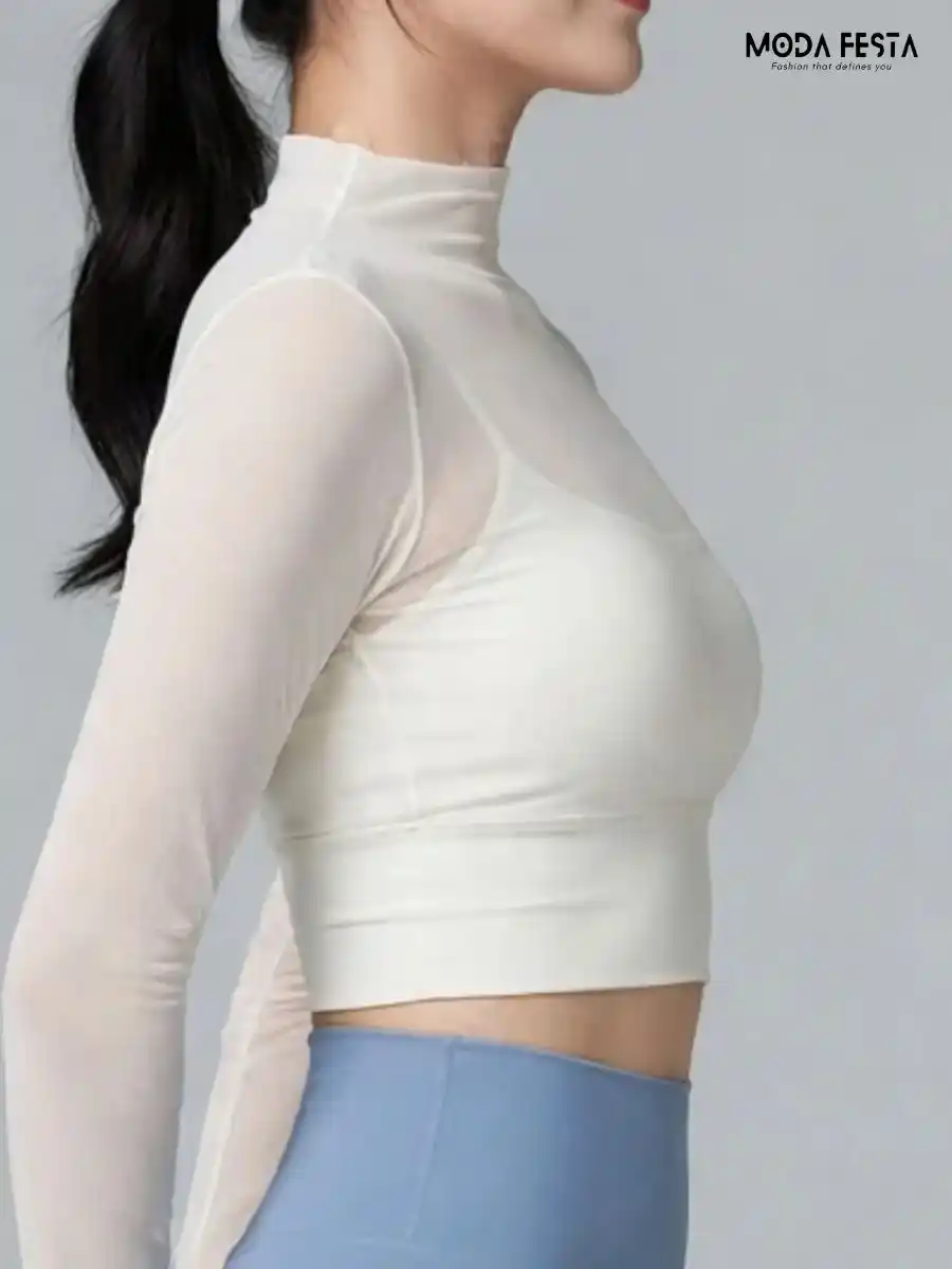 ModaFesta -padded-mesh-top-white-color