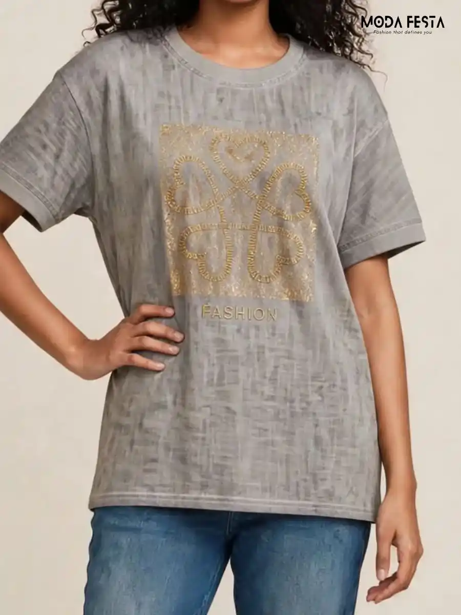 ModaFesta -grey-foil-printed-t-shirt