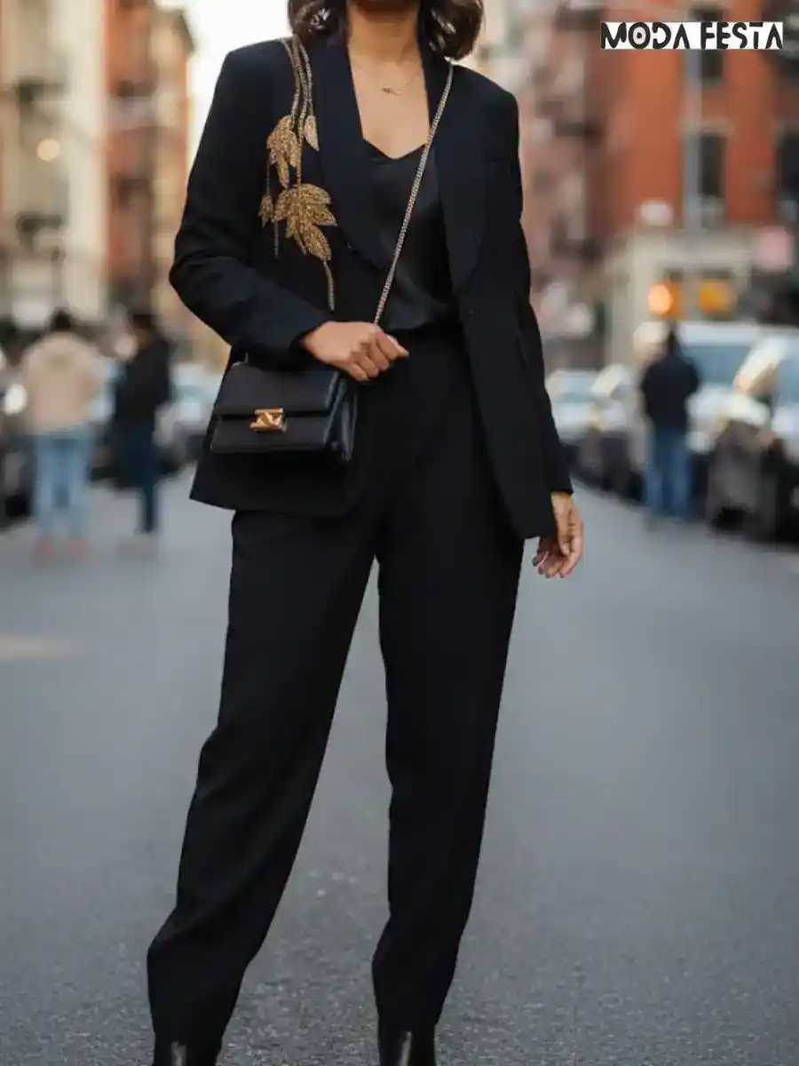 ModaFesta -elegant-embellished-blazer-party-coord-set-black