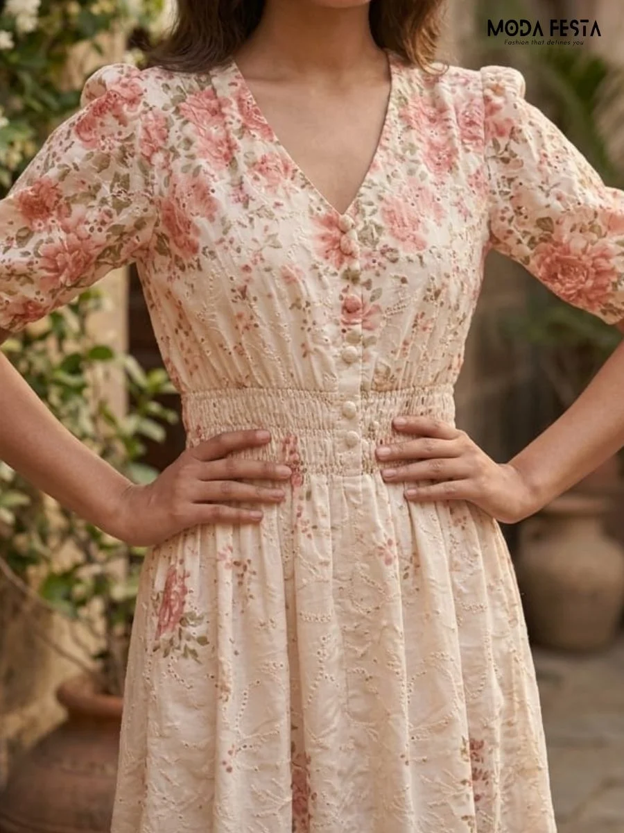 ModaFesta -chikan-printed-dress