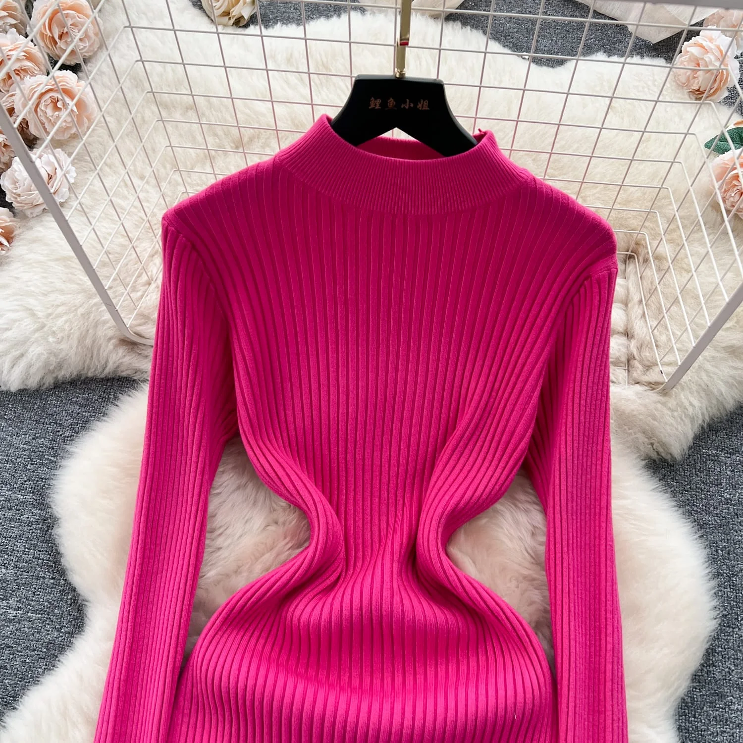 ModaFesta -cozy-curve-pink-winter-dress-for-women