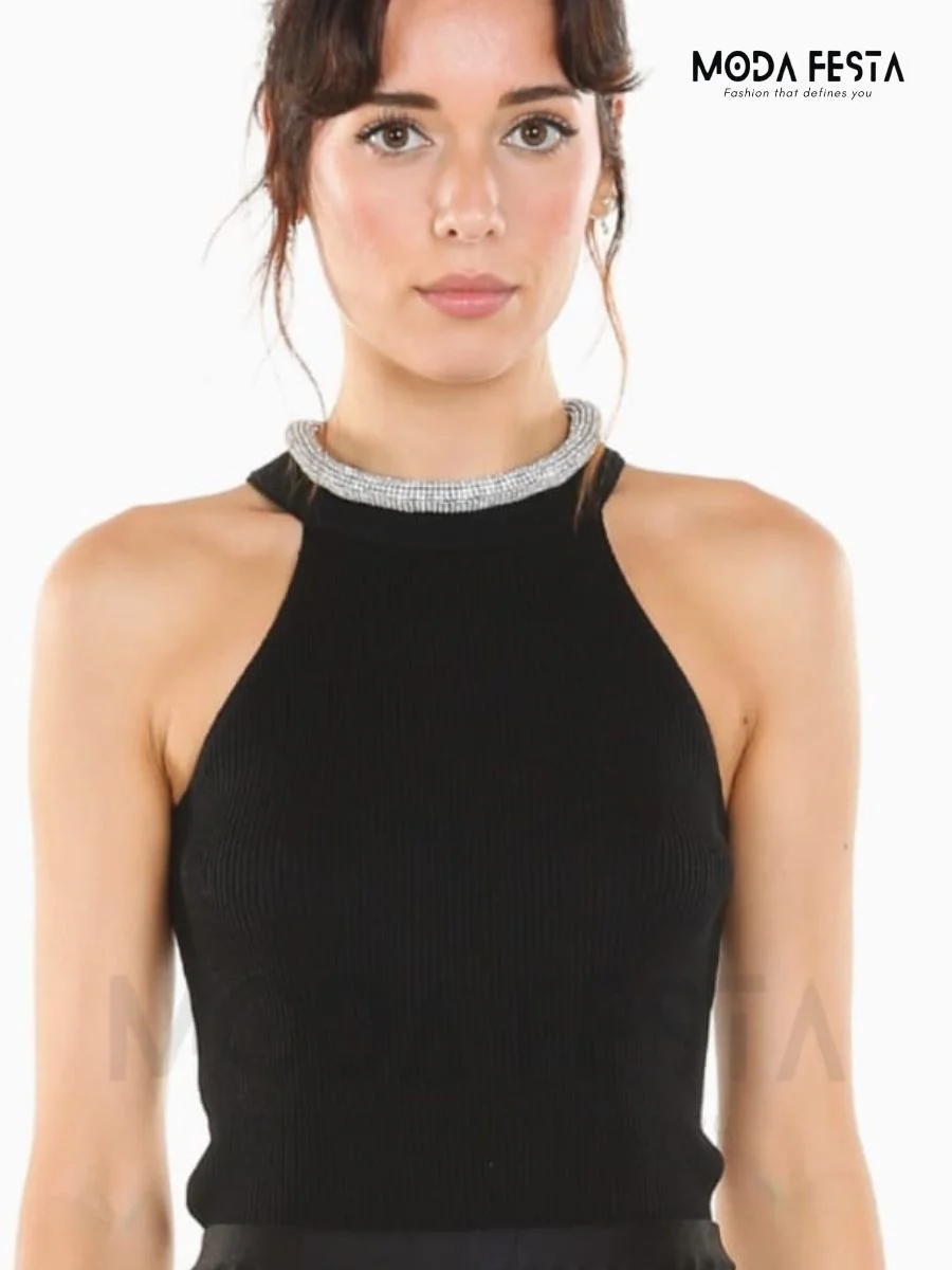 Necklace Embedded Top
