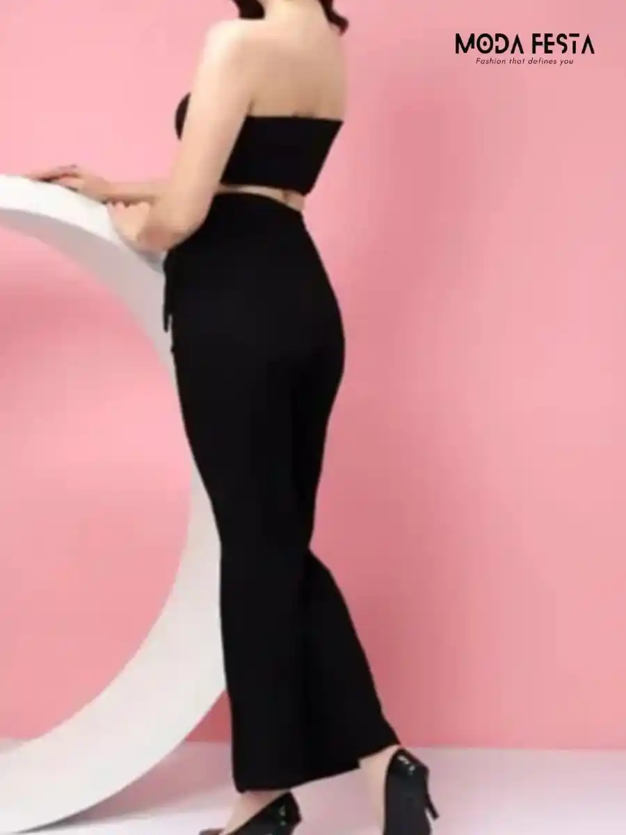 ModaFesta -twist-knot-tube-top-coord-set-black