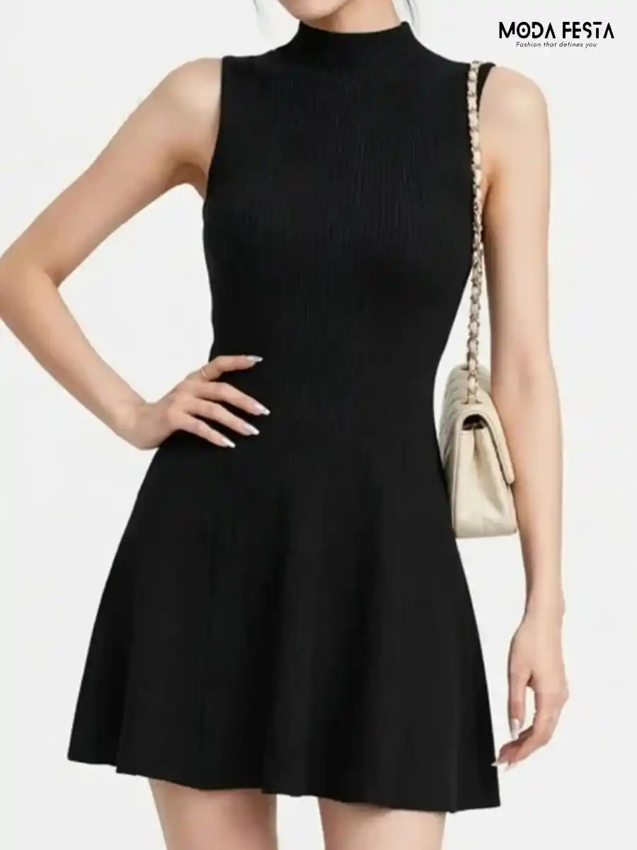 Knitted A-Line Dress
