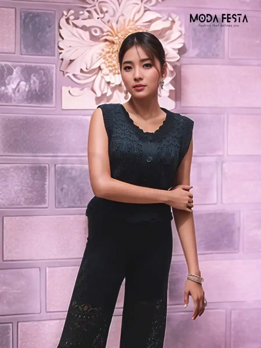 ModaFesta -crochet-black-shirt-for-women