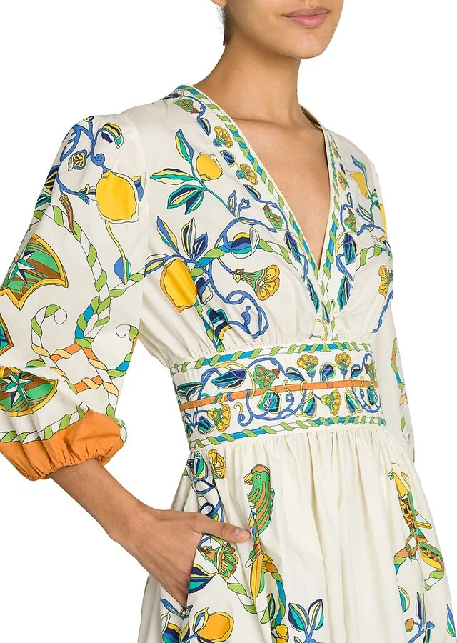 ModaFesta -v-neck-swing-party-dress