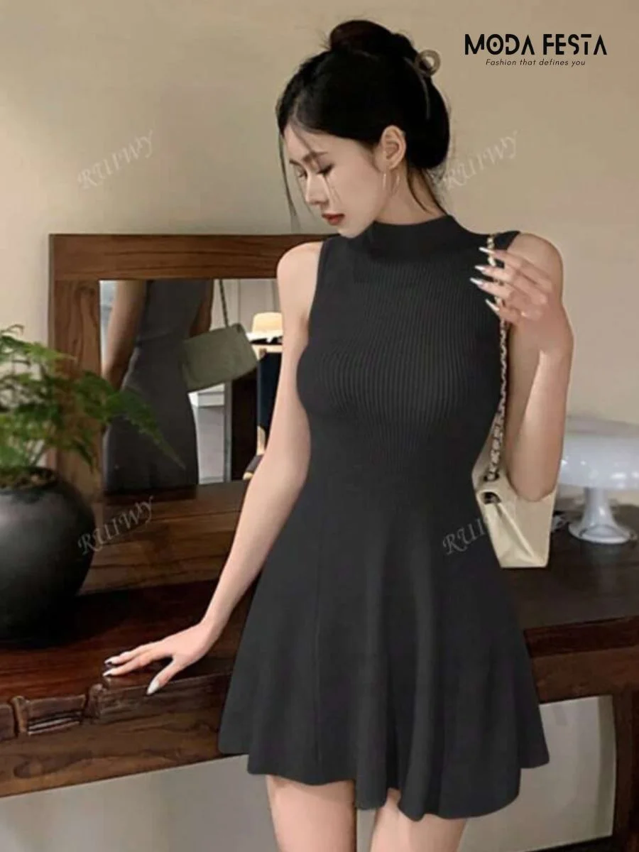 Knitted A-Line Dress