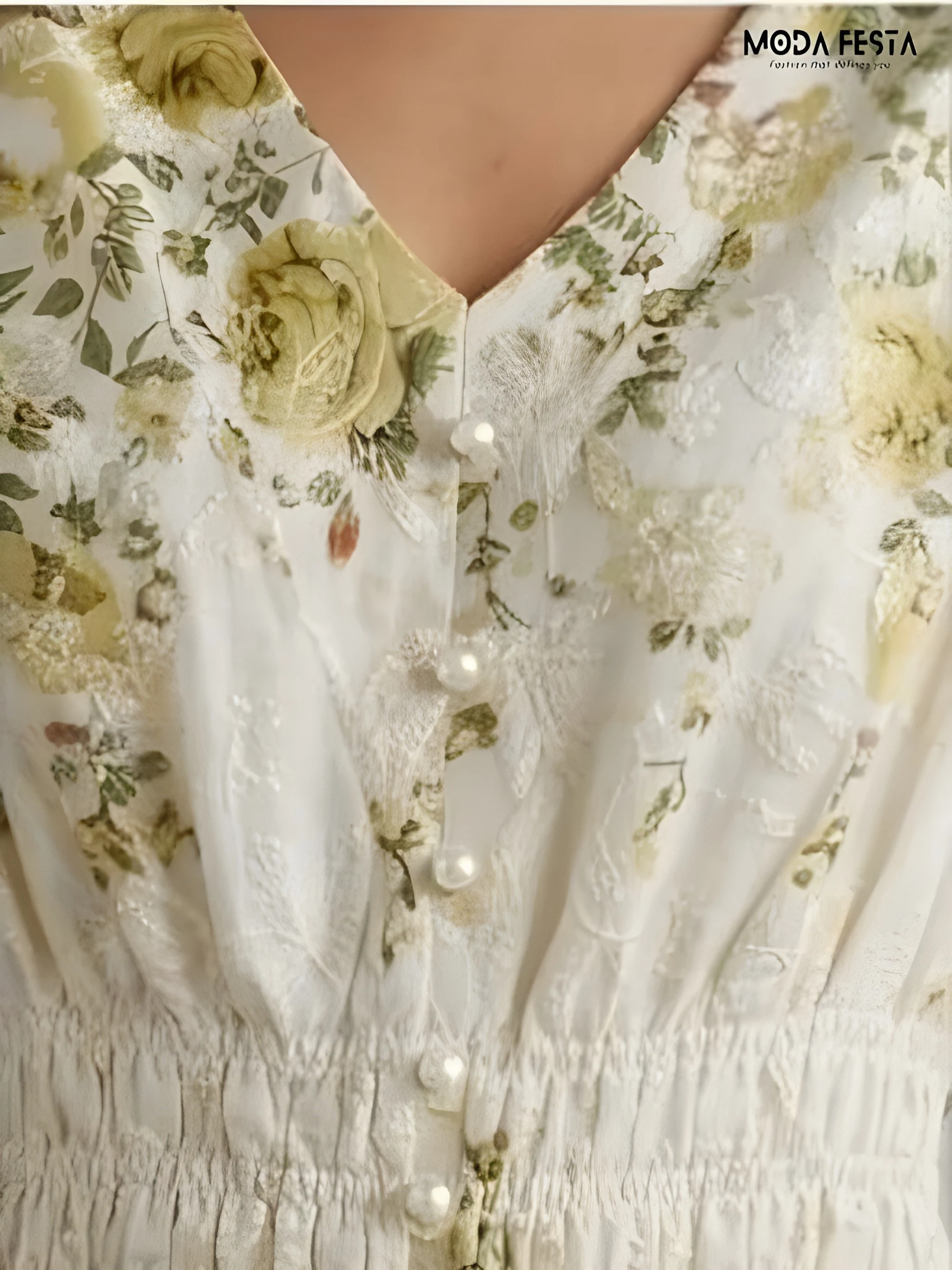 ModaFesta -chikan-printed-dress-lemon-yellow