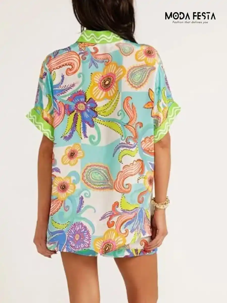 ModaFesta -elegant-printed-short-coord-set-green