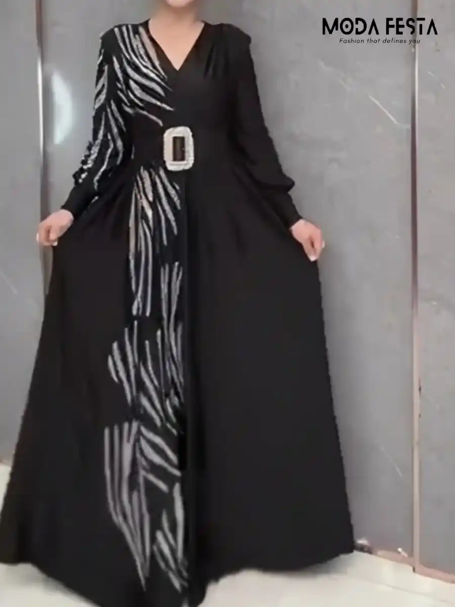 ModaFesta -beautiful-party-wear-gown-dress-black