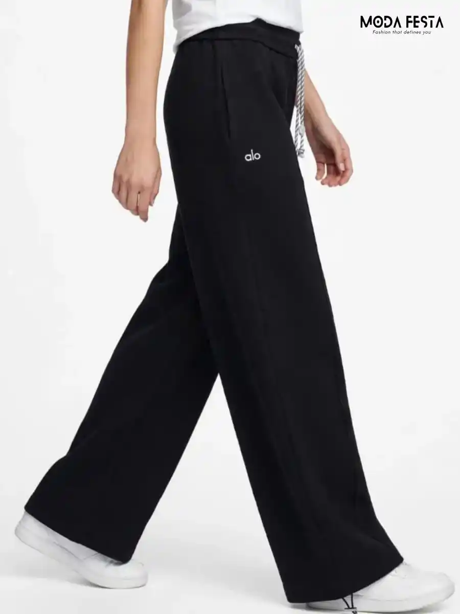 ModaFesta -black-drawstring-joggers
