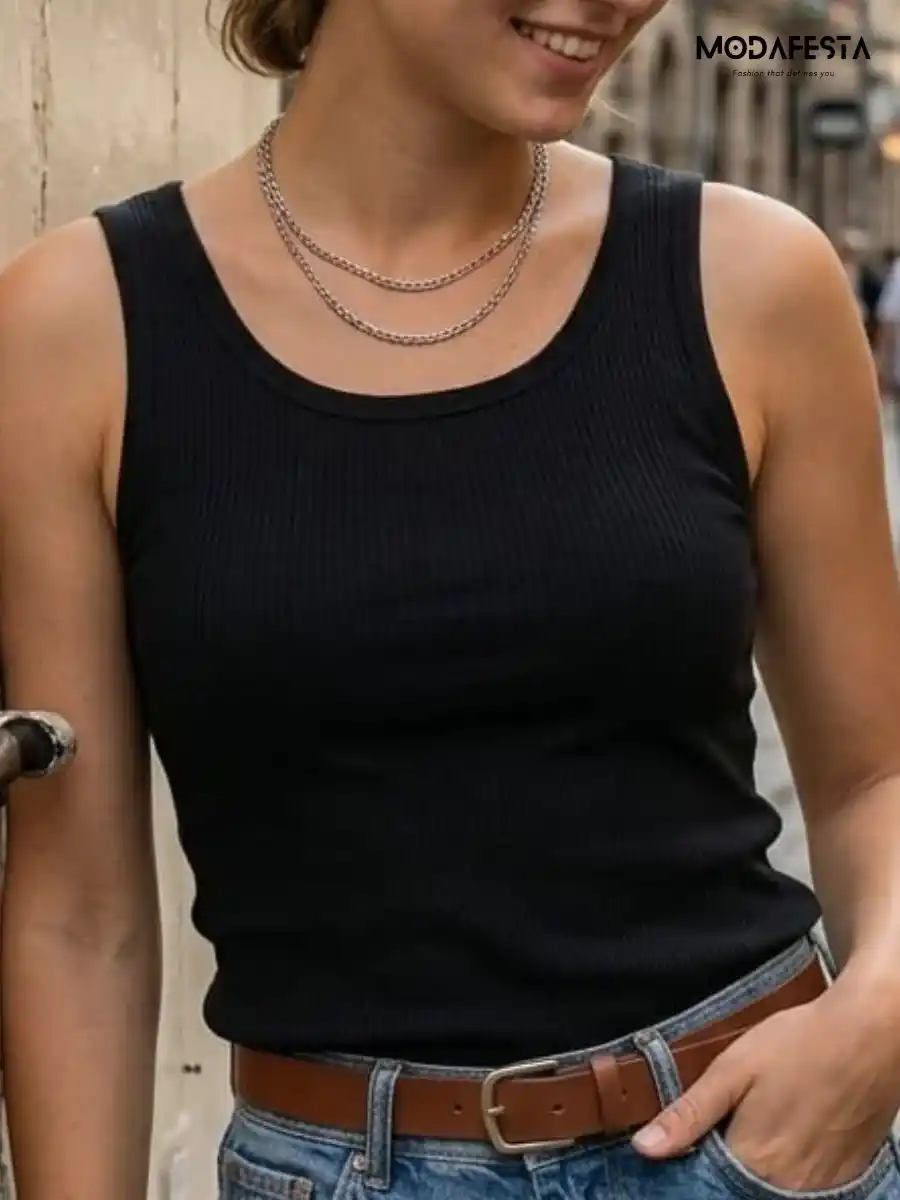 ModaFesta -classy-inner-top-black