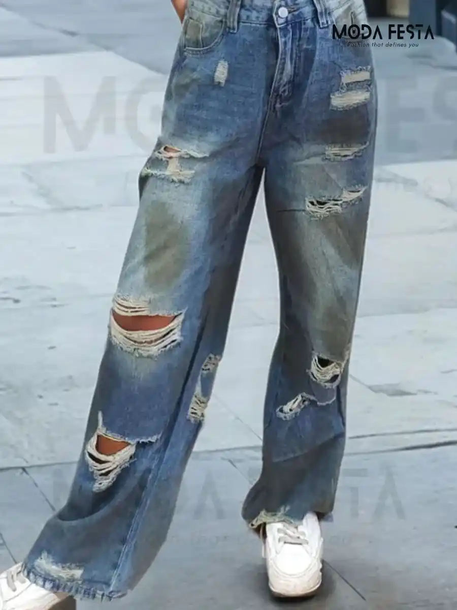 High Street Ripped Jeans