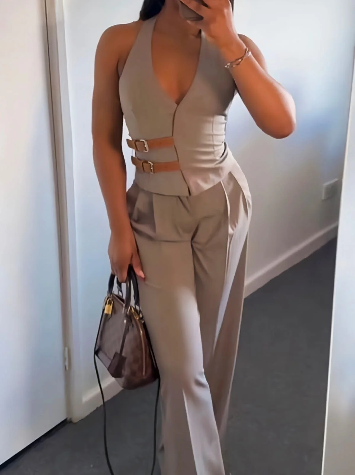 ModaFesta -zara-belted-coord-set-classy-and-trendy