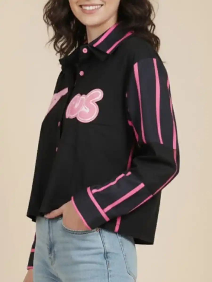 ModaFesta -stripe-cotton-shirt-black