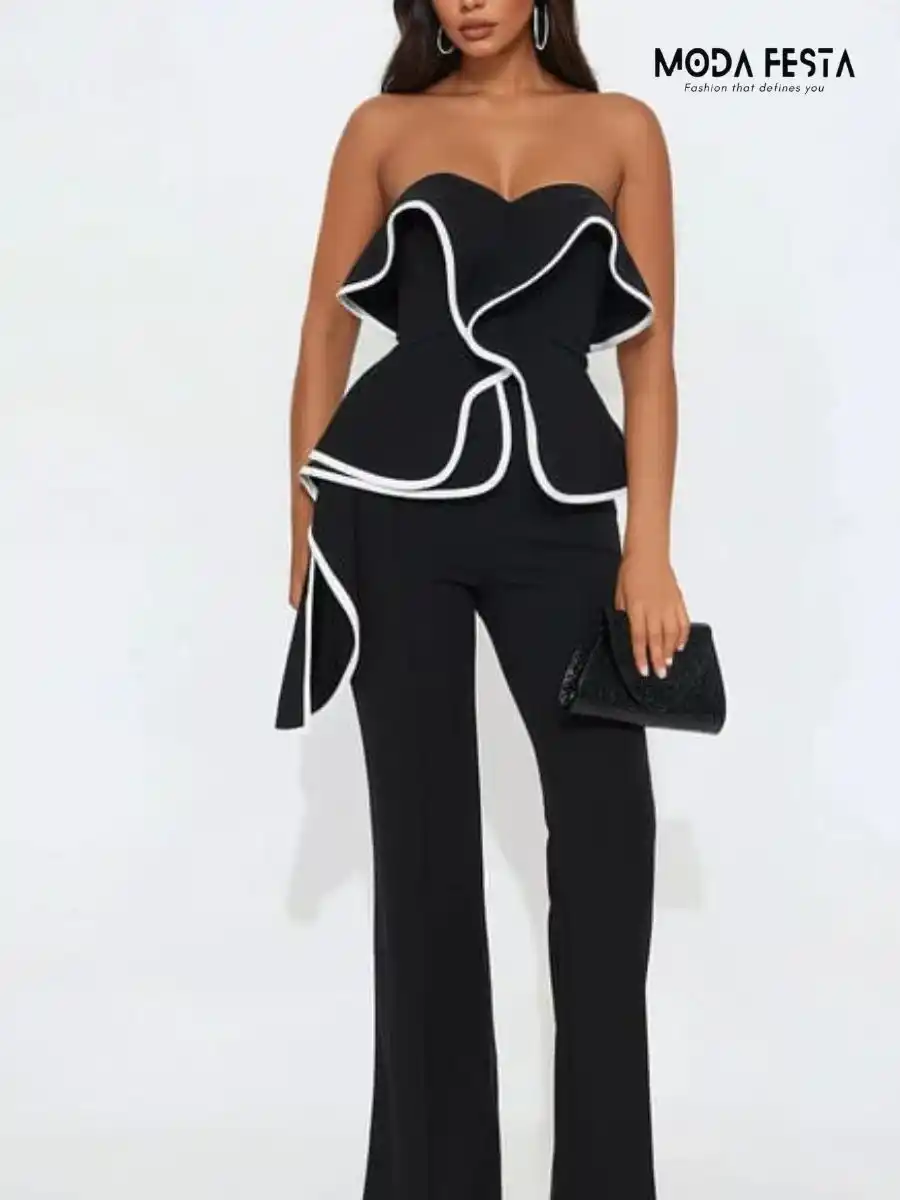 Elegant Stylish Tube Jumpsuit