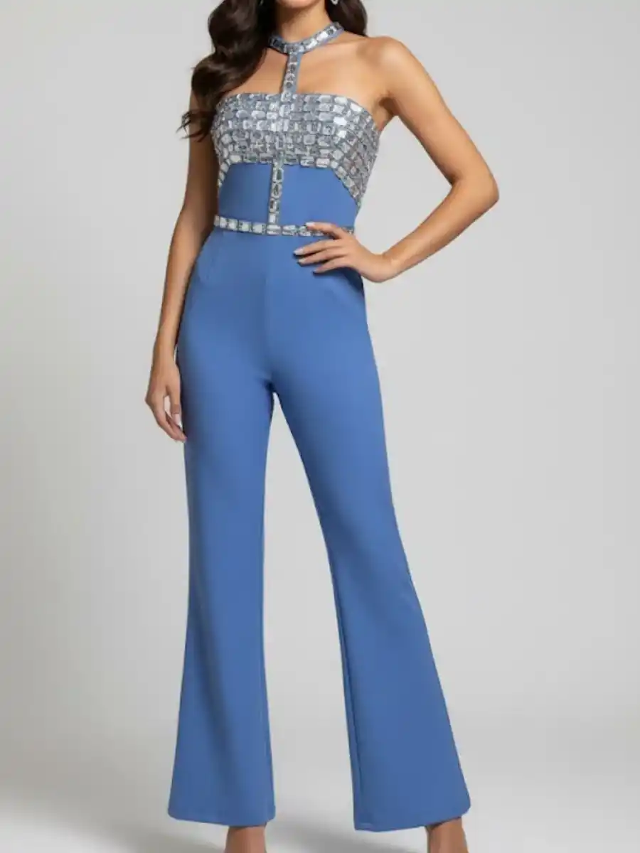 ModaFesta -elegant-diamond-gem-jumpsuit-blue