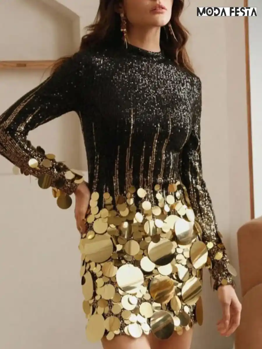 Elegant Sequin Mini Dress