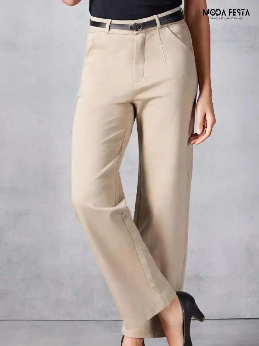 ModaFesta -high-waist-straight-leg-trousers
