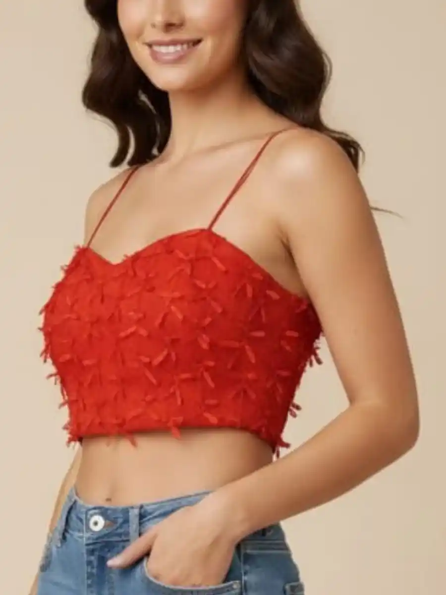 ModaFesta -elegant-style-party-crop-top-red