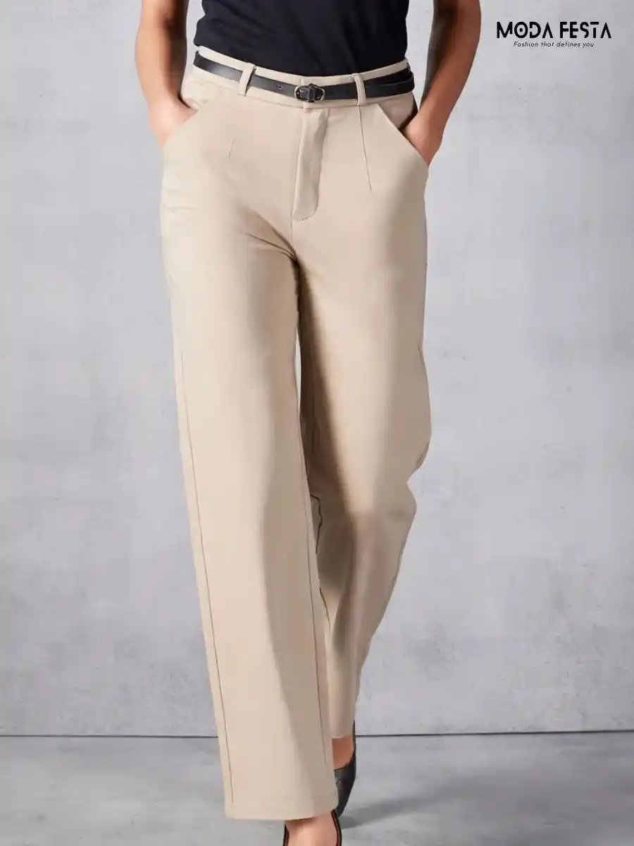 ModaFesta -high-waist-straight-leg-trousers