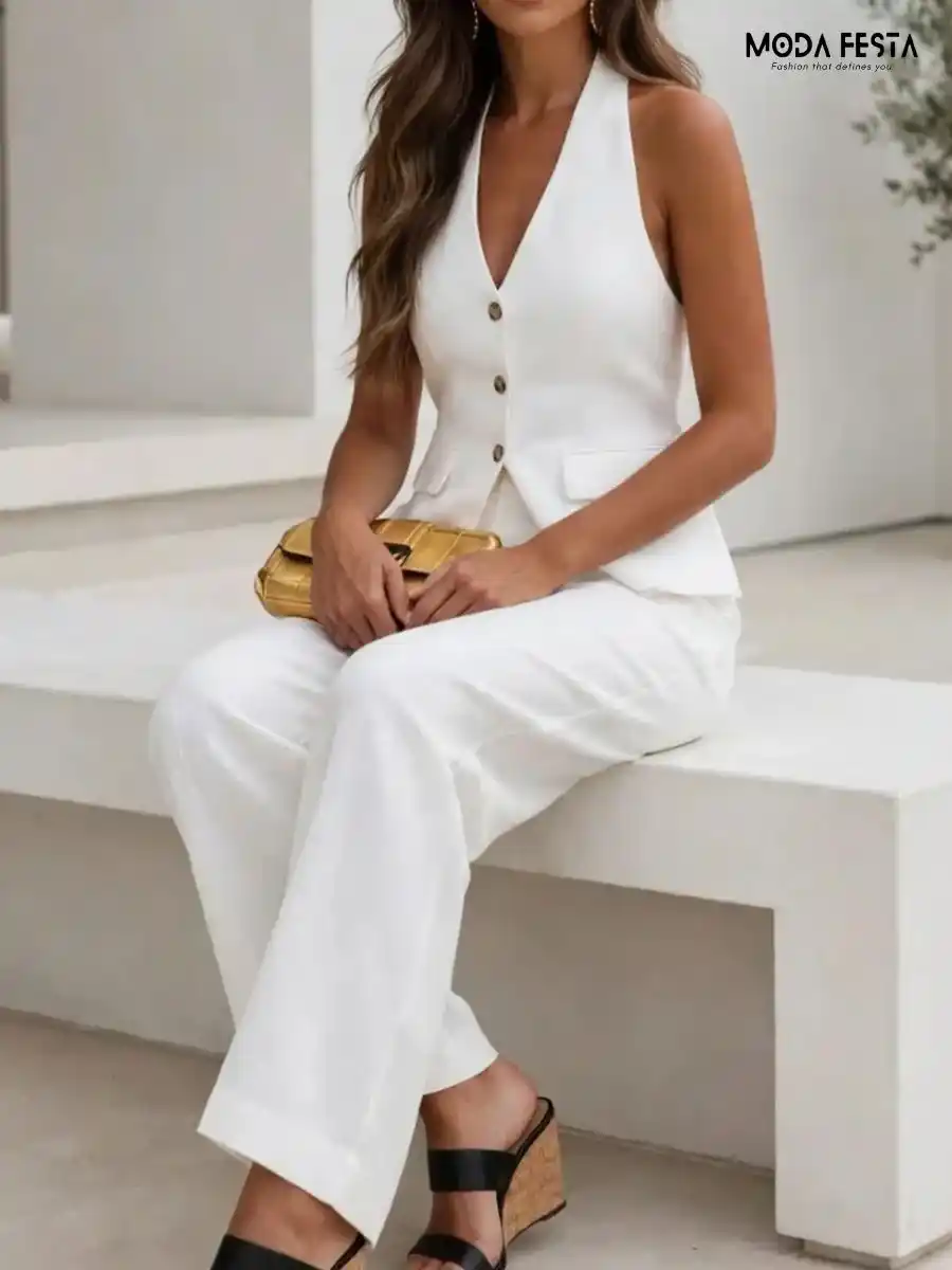 ModaFesta -waist-coat-pant-set-white
