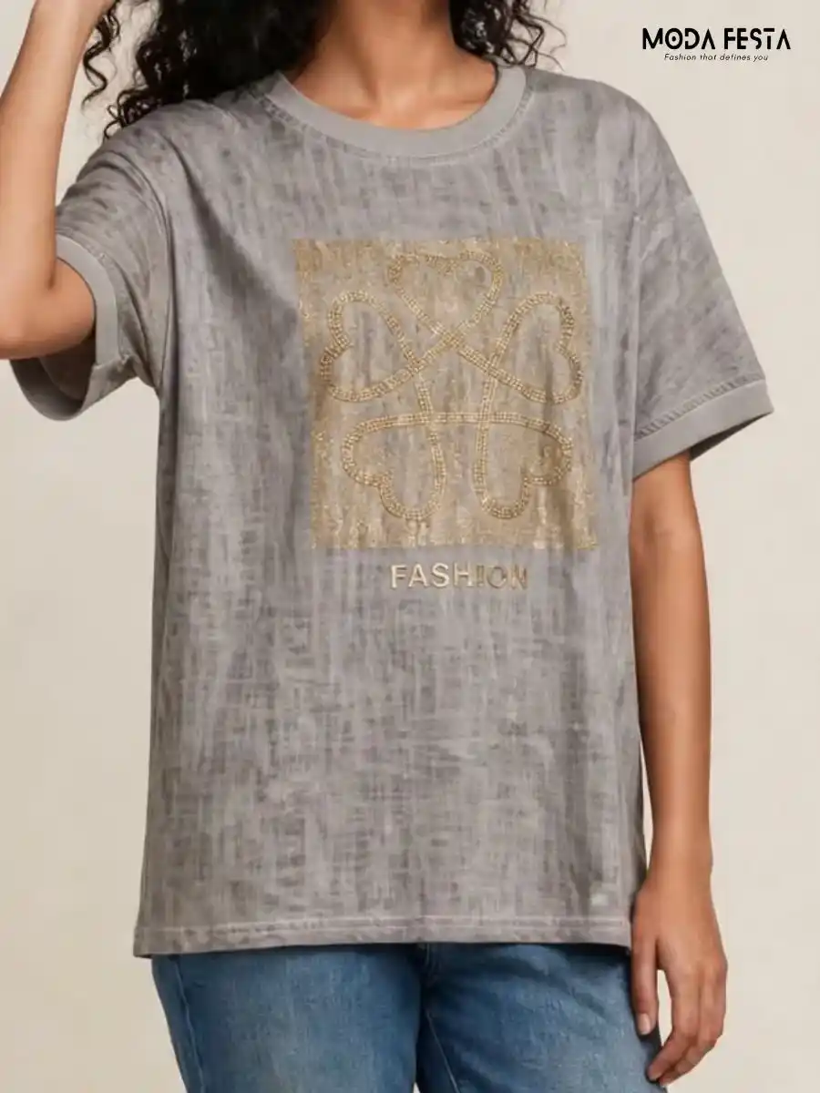 ModaFesta -grey-foil-printed-t-shirt