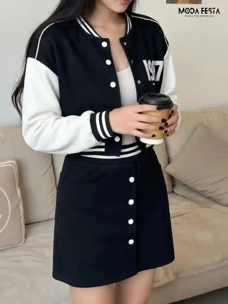 ModaFesta -skirt-jacket-set-1987-black