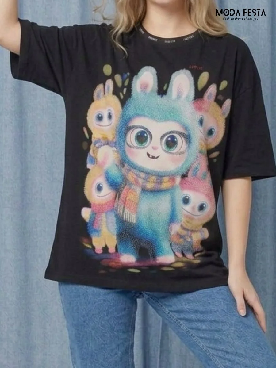 Graphic Print Oversized T-shirt