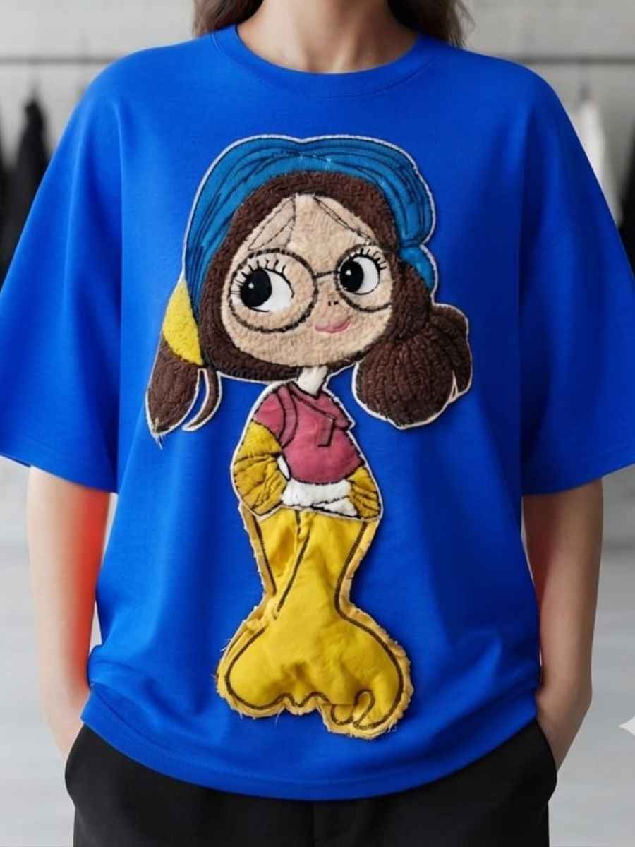 Top Oversized Short-Sleeve Tee