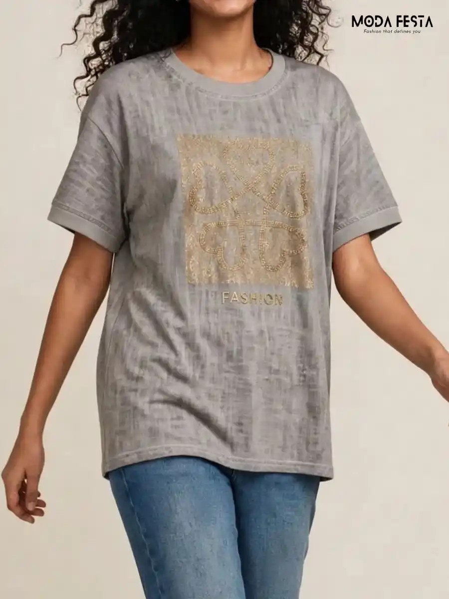 ModaFesta -grey-foil-printed-t-shirt