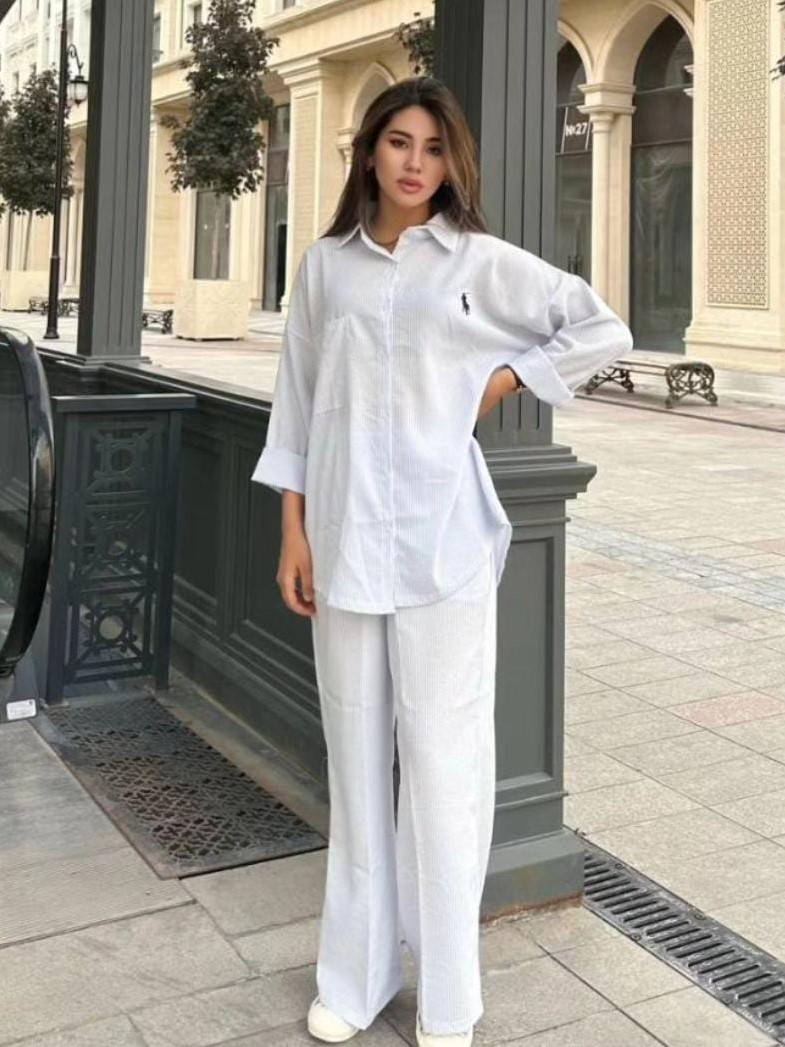 ModaFesta -solid-plain-linen-co-ord-set-white