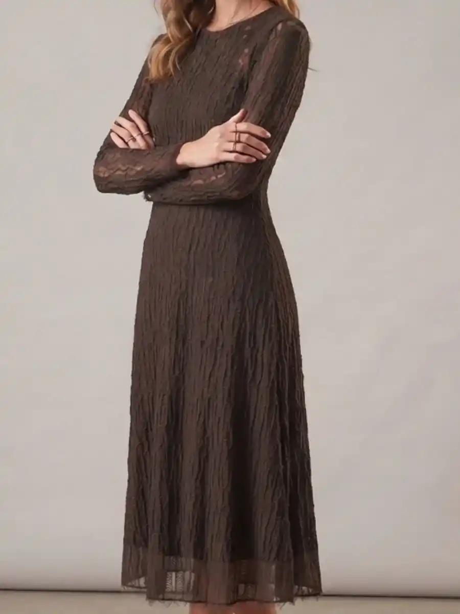 ModaFesta -full-sleeve-a-line-midi-dress