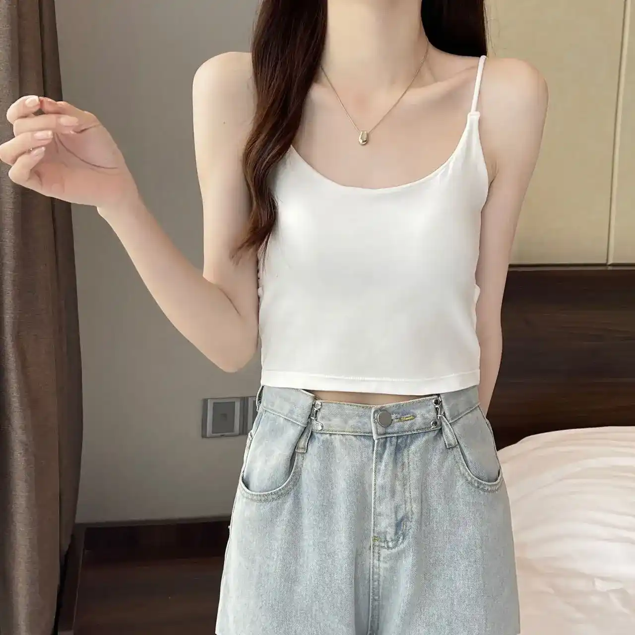ModaFesta -twisted-back-style-top-white