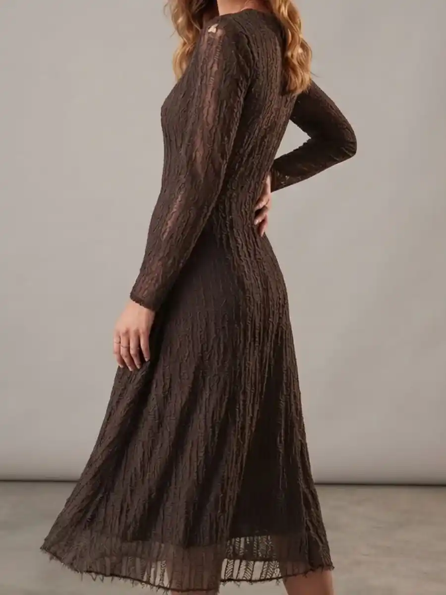 ModaFesta -full-sleeve-a-line-midi-dress