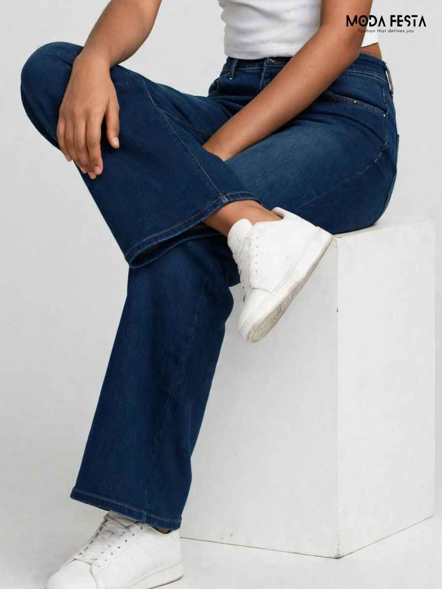 ModaFesta -dark-blue-high-rise-wide-leg-jeans