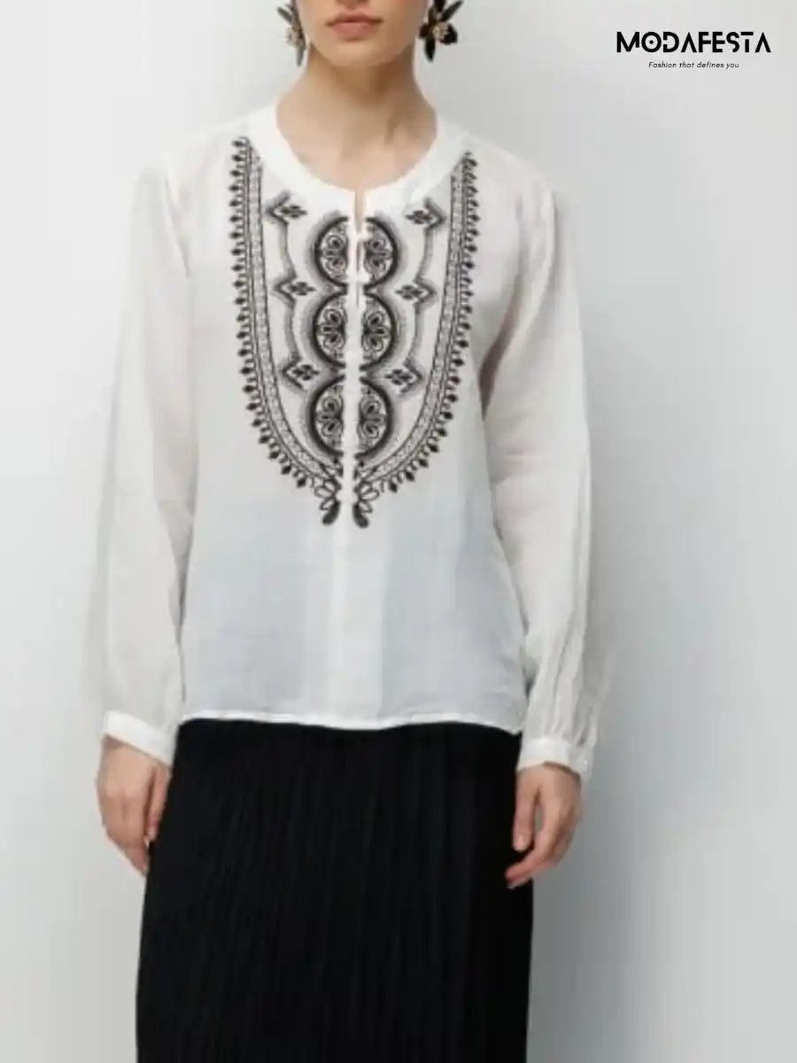 ModaFesta -artisan-embroidered-linen-top-white